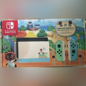 Nintendo Switch Animal Crossing Special Edition - Mint Green & Sky Blue Joy‑Con